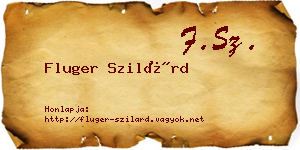 Fluger Szilárd névjegykártya