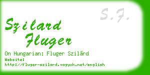 szilard fluger business card